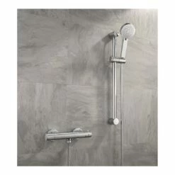 Sagittarius Sirio Exposed Thermostatic Shower Valve And Slide Rail Kit