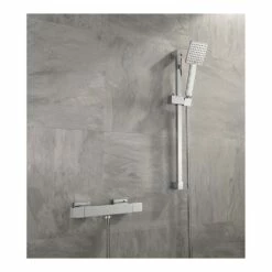Sagittarius Luvio Cube Exposed Thermostatic Shower Valve And Slide Rail Kit