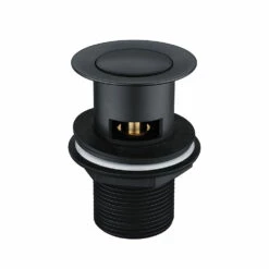 Vellamo Reve Matt Black Waterfall Basin Tap & Waste 12 Vellamo Reve Matt Black Waterfall Basin Tap & Waste -TAP WAREHOUSE Shop slotted clicker basin waste matt black 2