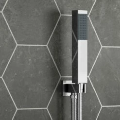 Carter Concealed Shower Valve, Fixed Shower Head, Handset & Overflow Bath Filler - 180mm Arm 10 Carter Concealed Shower Valve, Fixed Shower Head, Handset & Overflow Bath Filler - 180mm Arm -TAP WAREHOUSE Shop square wall outlet shower head hero