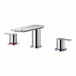 Flova Spring 3 Hole Basin Mixer With Clicker Waste 7 Flova Spring 3 Hole Basin Mixer With Clicker Waste -TAP WAREHOUSE Shop sr3hbas flova spring 3 hole basin mixers