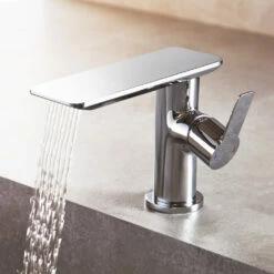Flova Spring Mono Basin Mixer With Clicker Waste