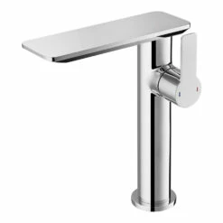 Flova Spring Tall Mono Basin Mixer With Clicker Waste
