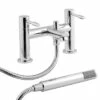 Nuie Series 2 Deck Mounted Bath Mixer Tap With Shower Kit -TAP WAREHOUSE Shop stik bath shower mixer