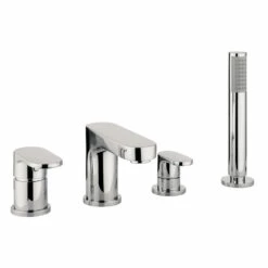 Proflow Track 4 Hole Bath Shower Mixer Set