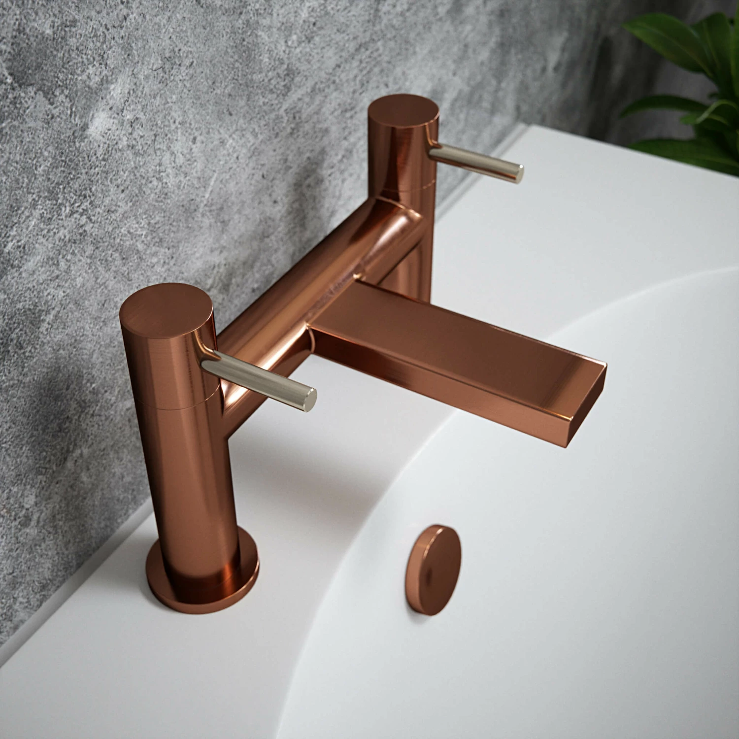 The Tap Factory Vibrance Polished Copper Deck Mounted Bath Filler With Vanto Black Handles 8 The Tap Factory Vibrance Polished Copper Deck Mounted Bath Filler With Vanto Black Handles - Image 6