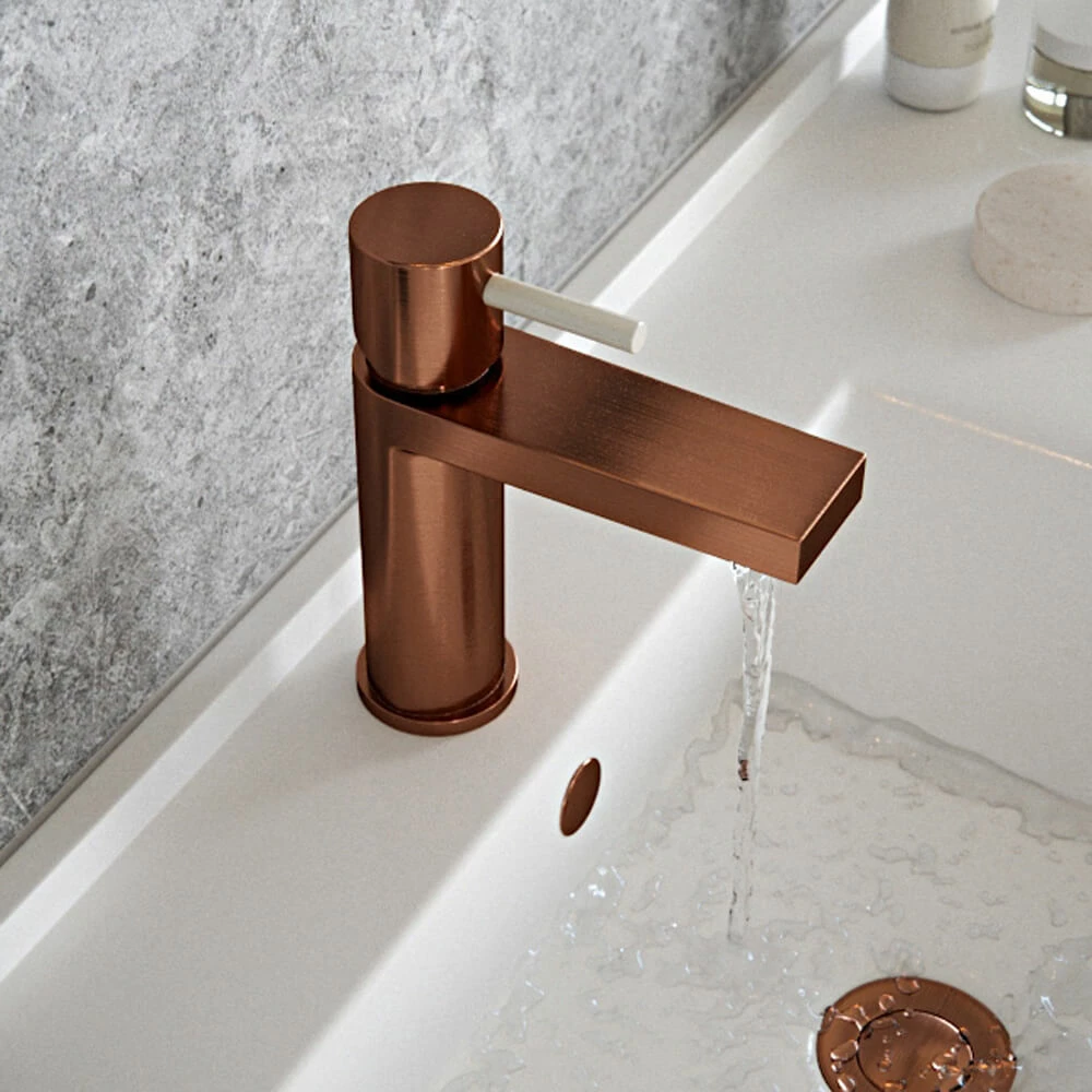 The Tap Factory Vibrance Polished Copper Mono Basin Mixer With Chrome Handle And Basin Waste 4 The Tap Factory Vibrance Polished Copper Mono Basin Mixer With Chrome Handle And Basin Waste - Image 2