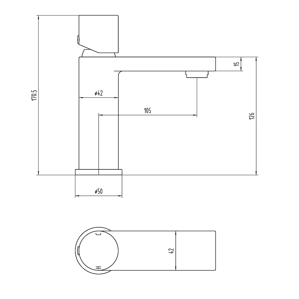The Tap Factory Vibrance Polished Copper Mono Basin Mixer With Chrome Handle And Basin Waste 9 The Tap Factory Vibrance Polished Copper Mono Basin Mixer With Chrome Handle And Basin Waste - Image 7