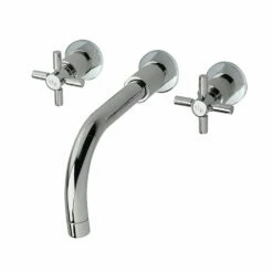 Hudson Reed Tec Crosshead Wall Mounted Basin Mixer -TAP WAREHOUSE Shop tex317 wall basin mixer 16 cut