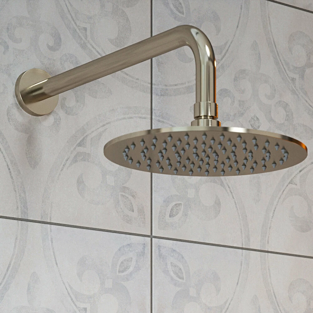 The Tap Factory Vibrance Brushed Nickel WRAS Approved Concealed Thermostatic Shower Valve With Fixed Shower Head And Shower Handset 4 The Tap Factory Vibrance Brushed Nickel WRAS Approved Concealed Thermostatic Shower Valve With Fixed Shower Head And Shower Handset - Image 2