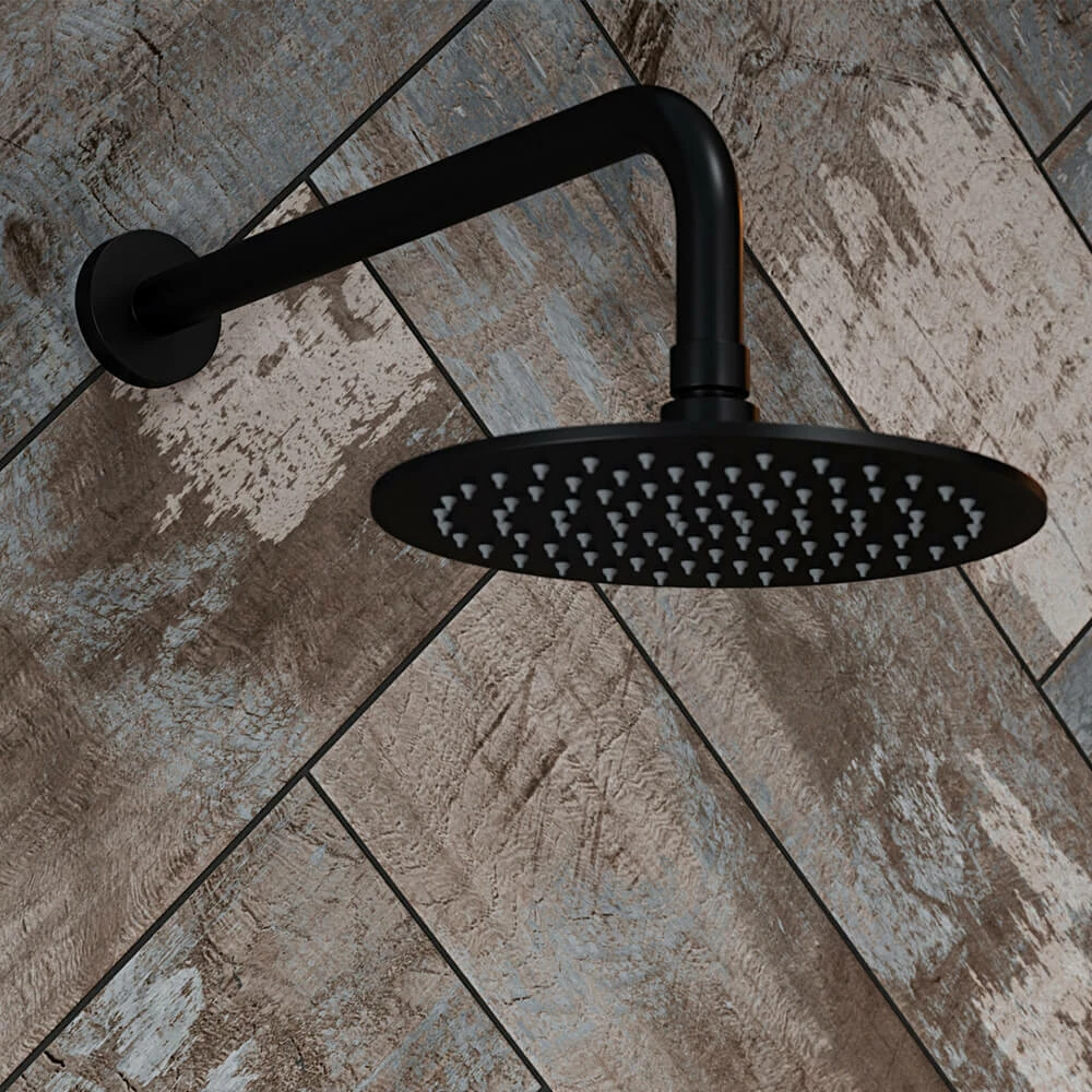 The Tap Factory Vibrance Vanto Black WRAS Approved Concealed Thermostatic Shower Valve With Fixed Shower Head And Shower Handset 4 The Tap Factory Vibrance Vanto Black WRAS Approved Concealed Thermostatic Shower Valve With Fixed Shower Head And Shower Handset - Image 2