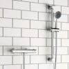 Brianna Thermostatic ABS Bar Shower Valve & Slide Rail Kit -TAP WAREHOUSE Shop thermostatic bar shower valve and slide rail kit