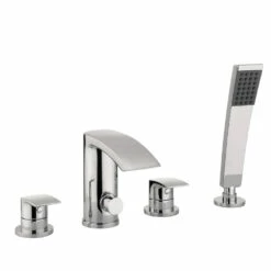 Proflow Tiera Waterfall 4 Hole Bath Shower Mixer