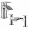 Proflow Tiera Basin Mixer With Clicker Waste & Bath Filler Value Pack -TAP WAREHOUSE Shop tiera basin bath filler combo