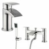 Proflow Tiera Basin Mixer With Clicker Waste & Bath Shower Mixer Value Pack 2 Proflow Tiera Basin Mixer With Clicker Waste & Bath Shower Mixer Value Pack -TAP WAREHOUSE Shop tiera basin bsm combo