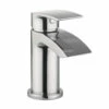 Proflow Tiera Small Waterfall Basin Mixer With Clicker Waste 2 Proflow Tiera Small Waterfall Basin Mixer With Clicker Waste -TAP WAREHOUSE Shop tiera mini basin mixer cut