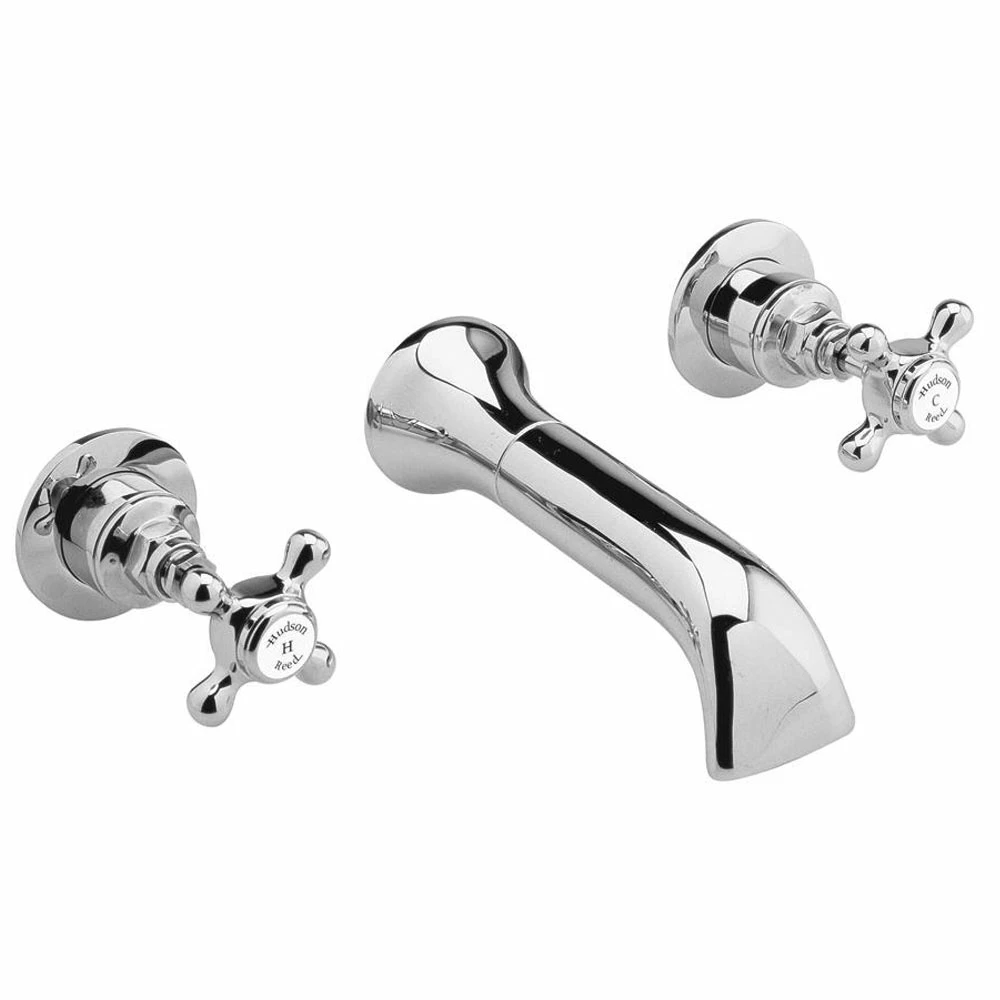 Hudson Reed Topaz Wall Mounted Bath Mixer Tap 3 Hudson Reed Topaz Wall Mounted Bath Mixer Tap