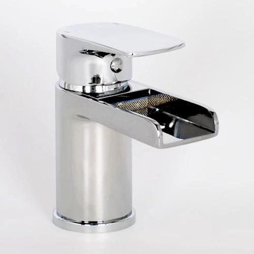 Vellamo Tugela Mini Waterfall Basin Mixer With Clicker Waste 3 Vellamo Tugela Mini Waterfall Basin Mixer With Clicker Waste