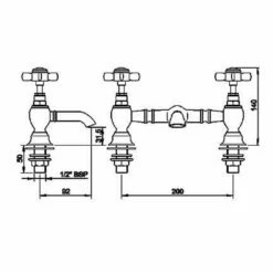 Nuie Beaumont Luxury Bridge Basin Mixer 7 Nuie Beaumont Luxury Bridge Basin Mixer -TAP WAREHOUSE Shop ultra i315x tech