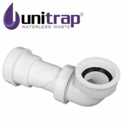 Uniwaste™ Waterless Waste Space-Saving Trap For Basins, Baths & Bidets
