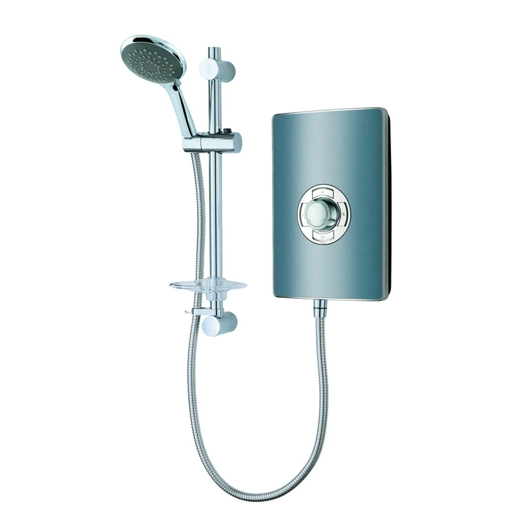 Vado Elegance Grey & Chrome Electric Shower - 9.5kW 4 Vado Elegance Grey & Chrome Electric Shower - 9.5kW - Image 2