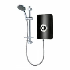 Vado Elegance Black Speckled & Chrome Electric Shower - 9.5kW