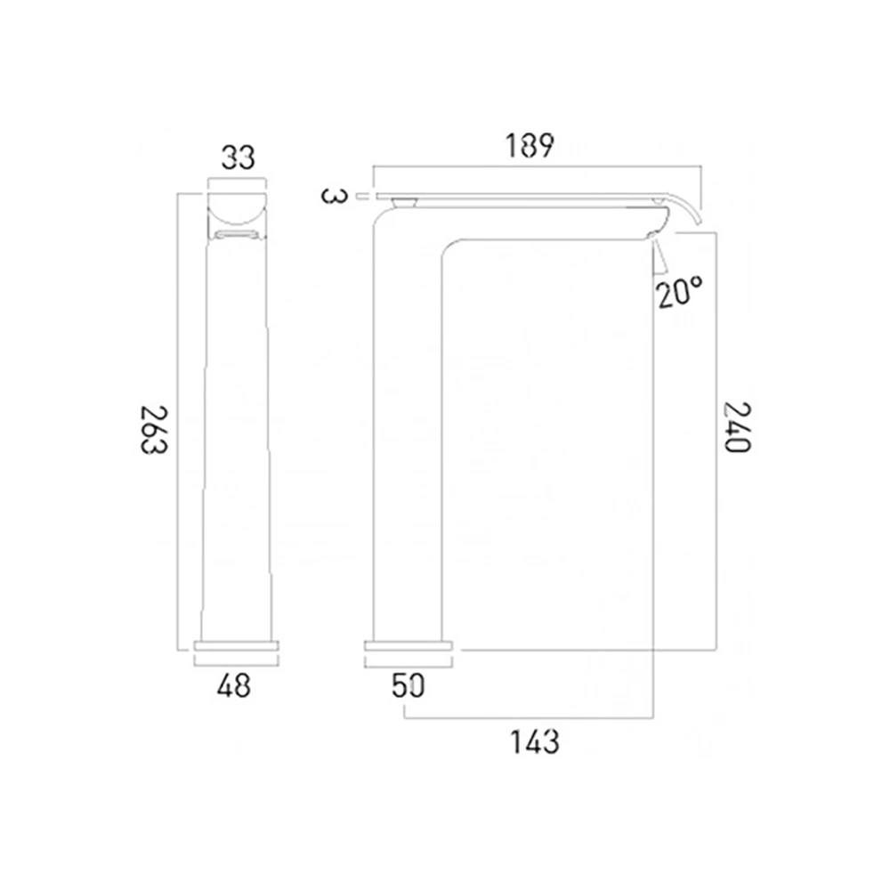 Vado Kovera Tall Basin Mono Mixer Tap 6 Vado Kovera Tall Basin Mono Mixer Tap - Image 4