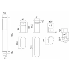 Vado Life Deck Mounted 4 Hole Bath Shower Mixer 5 Vado Life Deck Mounted 4 Hole Bath Shower Mixer -TAP WAREHOUSE Shop vado life 4 hole bath shower mixer lif132cp tech