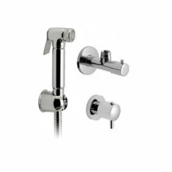 Vado Luxury Brass Shattaf Kit With Hose, Wall Bracket, Concealed Thermostatic Valve & Angle Valve