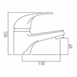 Vado Matrix Single Lever Mono Basin Mixer 7 Vado Matrix Single Lever Mono Basin Mixer -TAP WAREHOUSE Shop vado mat 100 sb td