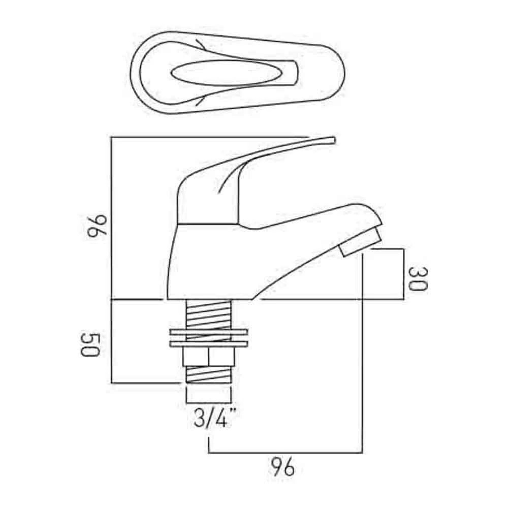 Vado Matrix Bath Pillar Taps 4 Vado Matrix Bath Pillar Taps - Image 2