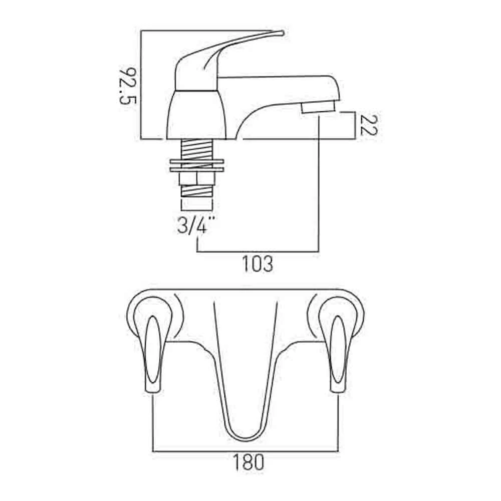 Vado Matrix 2 Bath Filler 4 Vado Matrix 2 Bath Filler - Image 2
