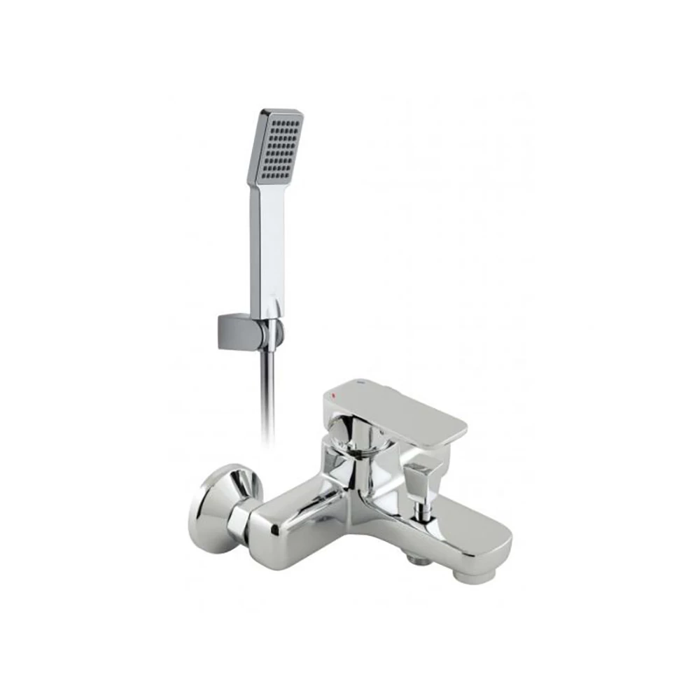 Vado Phase Wall Mounted Single Lever Exposed Bath Shower Mixer With Shower Kit 3 Vado Phase Wall Mounted Single Lever Exposed Bath Shower Mixer With Shower Kit