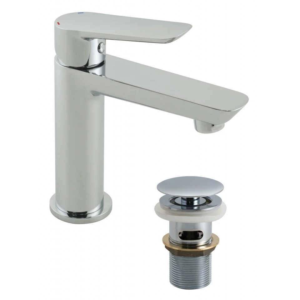 Vado Photon Single Lever Mini Mono Basin Mixer With Universal Clicker Waste 3 Vado Photon Single Lever Mini Mono Basin Mixer With Universal Clicker Waste