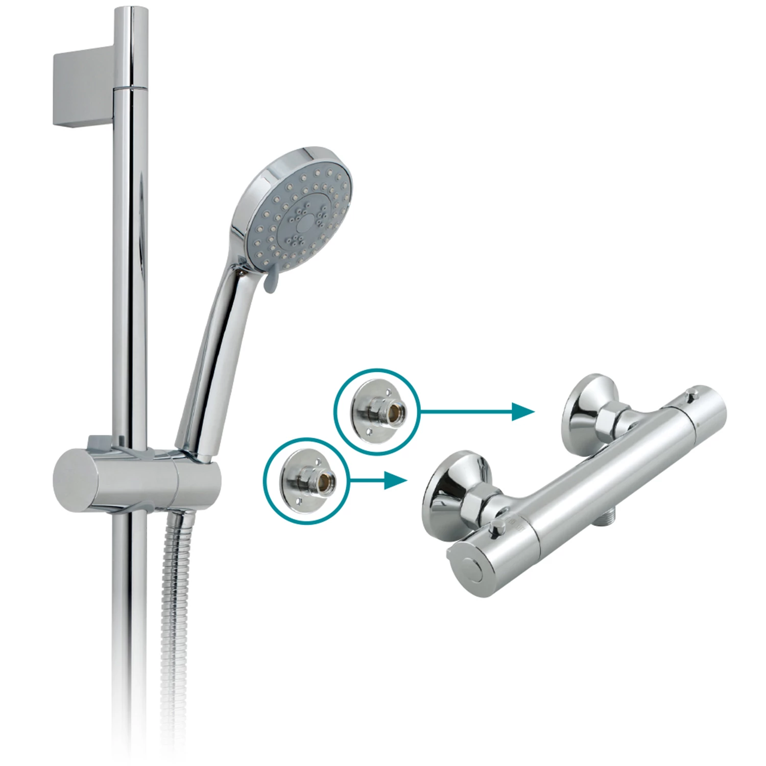 Vado Prima Exposed Thermostatic Shower Valve Package 3 4 Vado Prima Exposed Thermostatic Shower Valve Package 3 - Image 2