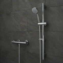 Vado Prima Exposed Thermostatic Shower Valve Package 1 10 Vado Prima Exposed Thermostatic Shower Valve Package 1 -TAP WAREHOUSE Shop vado prima thermostatic bar valve shower rail kit5B15D