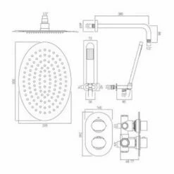 Vado Life Concealed Thermostatic Shower Valve Package 29 -TAP WAREHOUSE Shop vado specification sheet wg lifbox4 cp