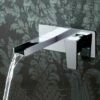 Vado Synergie 2 Hole Wall Mounted Single Lever Basin Mixer 1 Vado Synergie 2 Hole Wall Mounted Single Lever Basin Mixer -TAP WAREHOUSE Shop vado synergie wall basin mixer waterfall spout