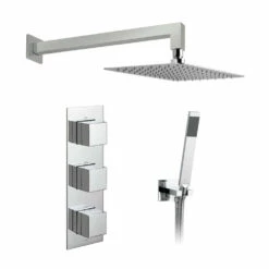 Vado Tablet Notion Vertical Concealed Thermostatic Shower Valve Package 13 -TAP WAREHOUSE Shop vado tablet notion concealed shower package cutout