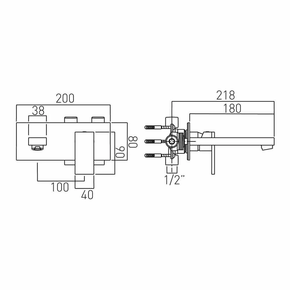 Vado Notion Wall Mounted Single Lever Basin Mixer 5 Vado Notion Wall Mounted Single Lever Basin Mixer - Image 3