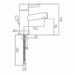 Vado Zoo Single Lever Mono Basin Mixer With Pop-Up Waste 7 Vado Zoo Single Lever Mono Basin Mixer With Pop-Up Waste -TAP WAREHOUSE Shop vado technical specifications zoo 100