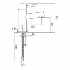 Vado Zoo Single Lever Monobloc Basin Mixer 7 Vado Zoo Single Lever Monobloc Basin Mixer -TAP WAREHOUSE Shop vado technical specifications zoo 100 sb