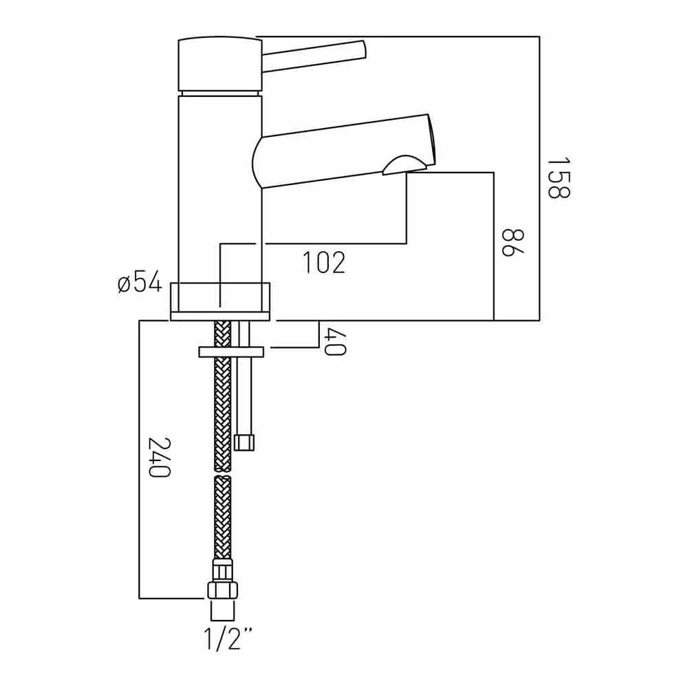 Vado Zoo Single Lever Monobloc Basin Mixer 5 Vado Zoo Single Lever Monobloc Basin Mixer - Image 3