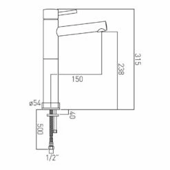 Vado Zoo Extended Mono Basin Mixer 9 Vado Zoo Extended Mono Basin Mixer -TAP WAREHOUSE Shop vado technical specifications zoo 100e sb