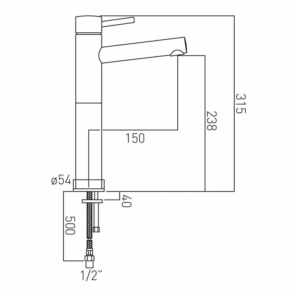 Vado Zoo Extended Mono Basin Mixer 6 Vado Zoo Extended Mono Basin Mixer - Image 4