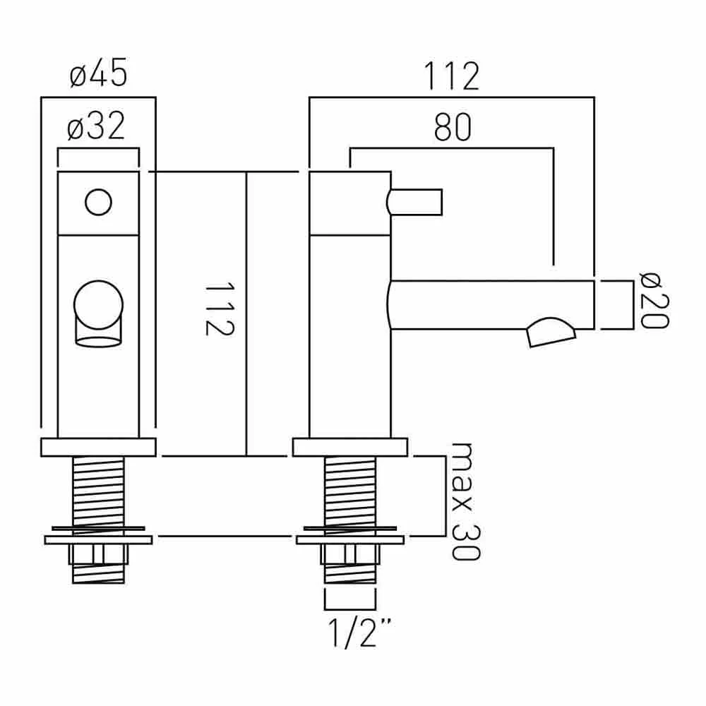 Vado Zoo Basin Pillar Taps 4 Vado Zoo Basin Pillar Taps - Image 2