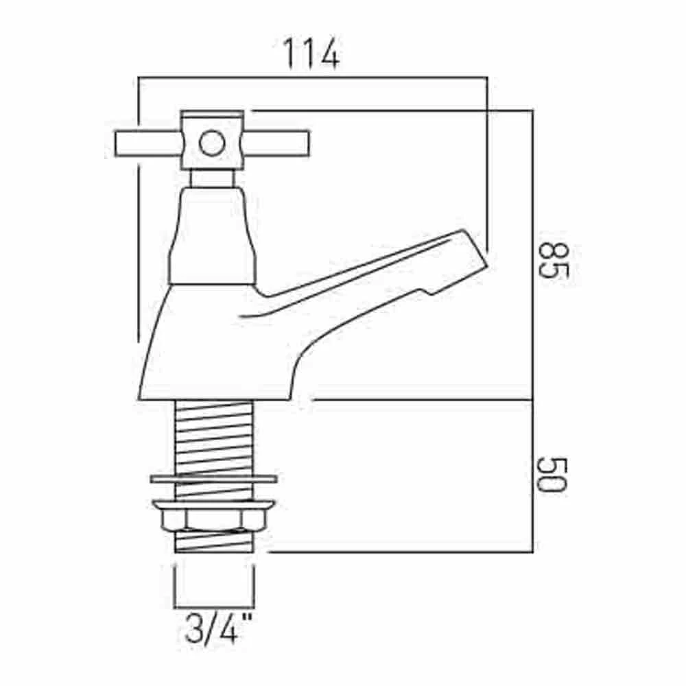 Vado Vecta Bath Pillar Taps 4 Vado Vecta Bath Pillar Taps - Image 2