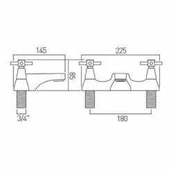 Vado Vecta Bath Filler 5 Vado Vecta Bath Filler -TAP WAREHOUSE Shop vado vec 137 td