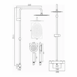 Vado Velo Aquablade Round Thermostatic Shower Valve With Diverter & Rigid Riser Kit 9 Vado Velo Aquablade Round Thermostatic Shower Valve With Diverter & Rigid Riser Kit -TAP WAREHOUSE Shop vado vel 149 rrkro aqb td
