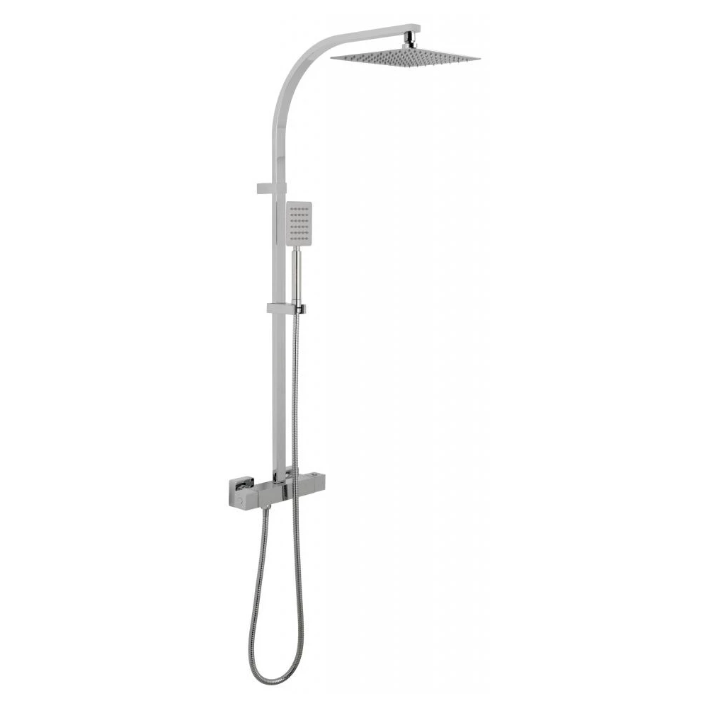Vado Velo Aquablade Square Thermostatic Shower Valve With Diverter & Rigid Riser Kit 4 Vado Velo Aquablade Square Thermostatic Shower Valve With Diverter & Rigid Riser Kit - Image 2